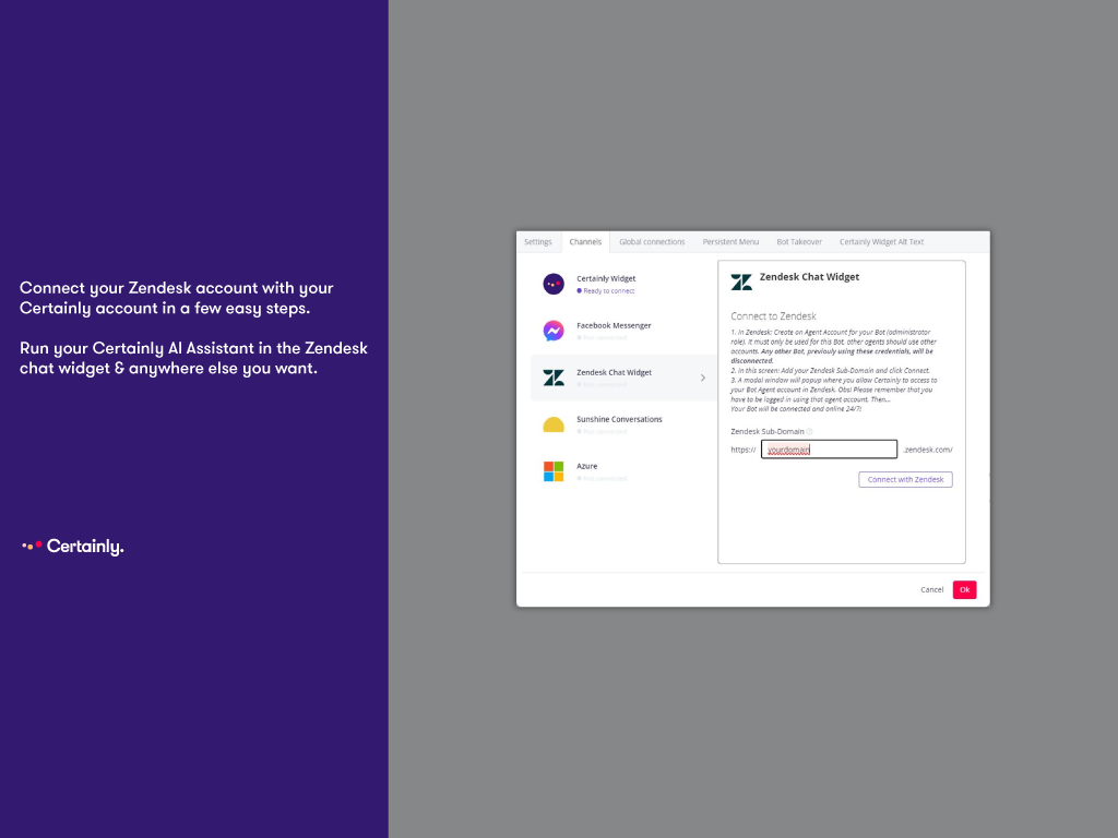 Certainly AI Agent for Support screenshot 1